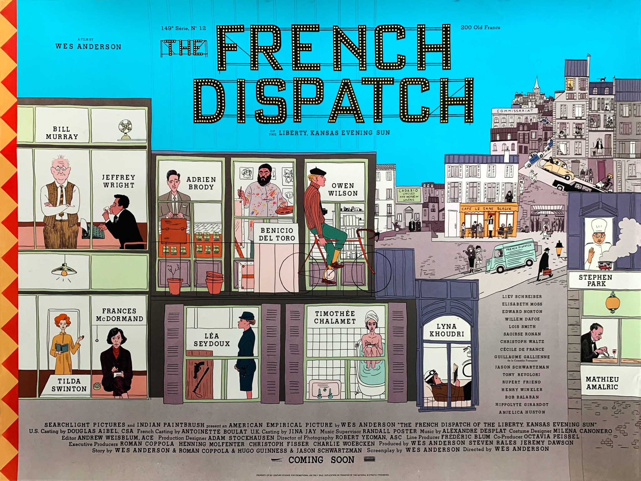 Original French Dispatch (2021) Quad Poster – Reelstore