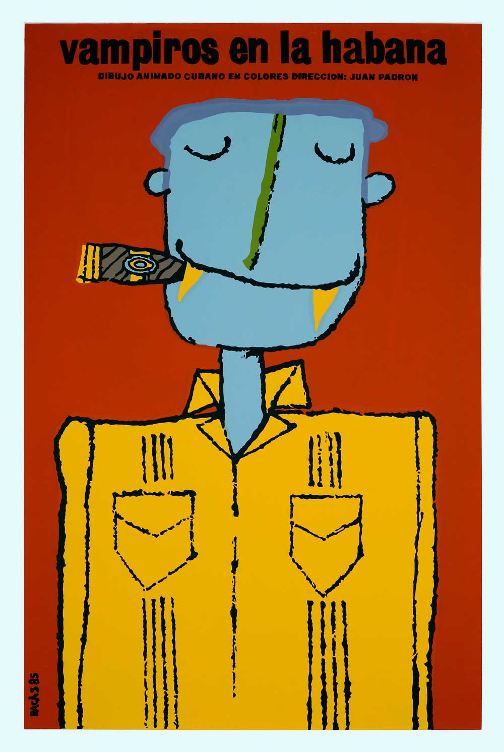 ② キューバ 76ｘ51cm ハバナの吸血鬼 ポスター　シルクスクリーン　アート ② キューバ 76x51cm ハバナの吸血鬼 ポスター シルク